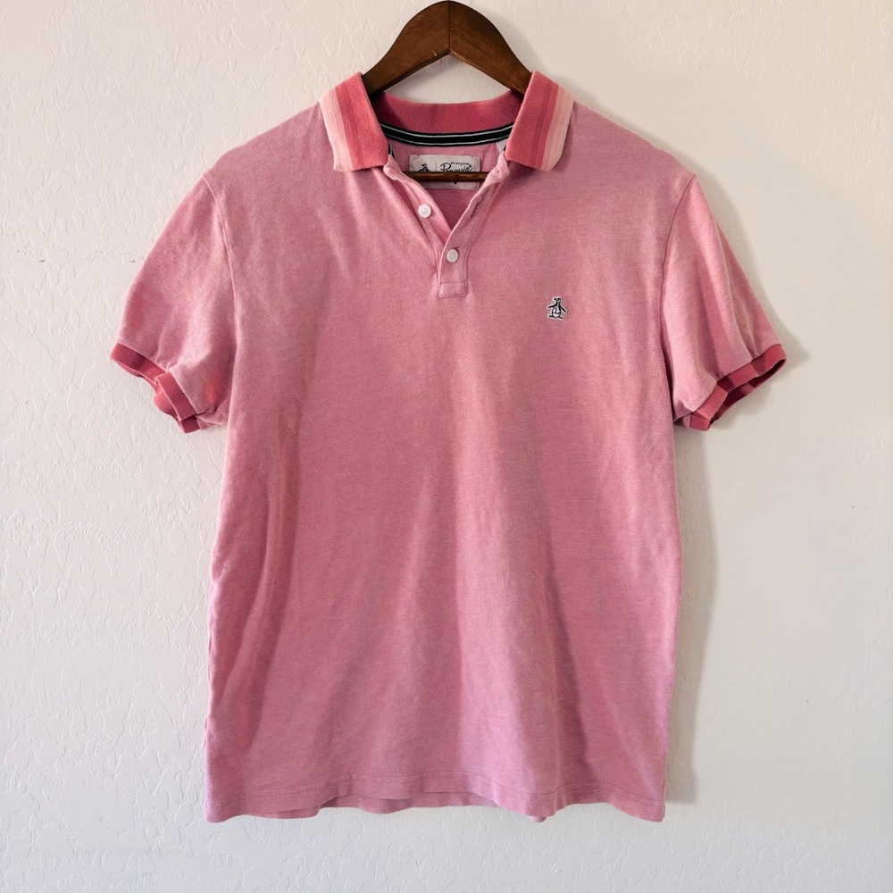 Original‎ Penguin Men's Polo Shirt in Soft Pink Medium